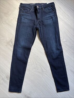 Ag Adriano Goldschmied Super Skinny Dark Blue Jeans